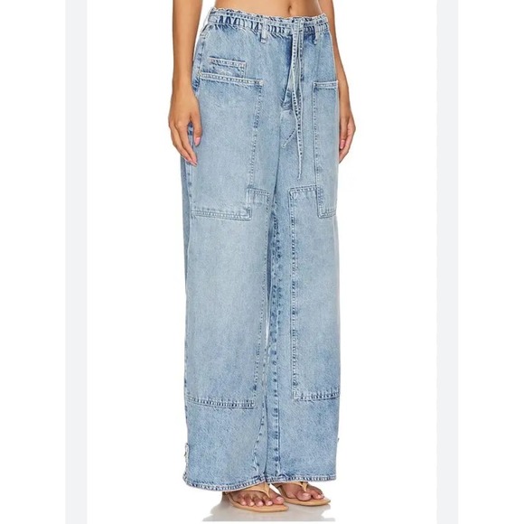 We The Free Curvy Outlaw Wide Leg Pants in‎ Drizzle | NWOT - Picture 6 of 16